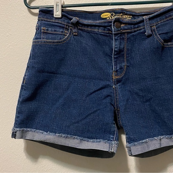 Old Navy Women’s Shorts Size 6 Regular Blue Jean The Sweetheart - Picture 2 of 11